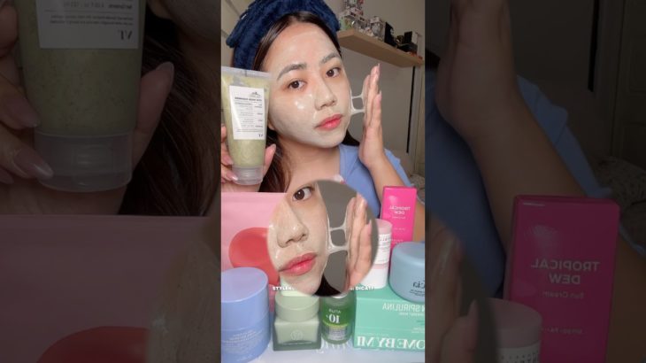 Is this $39 beauty box worth it? Let’s try everything! 👀 Stylekorean Summer Cooling Box 💙 #kbeauty