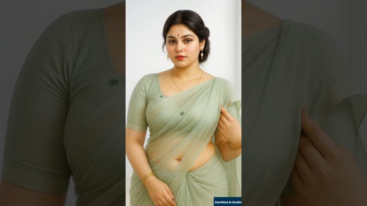 💚 Nature’s Beauty, Saree’s Grace A Dreamy Walk Among Flowers! 🌸