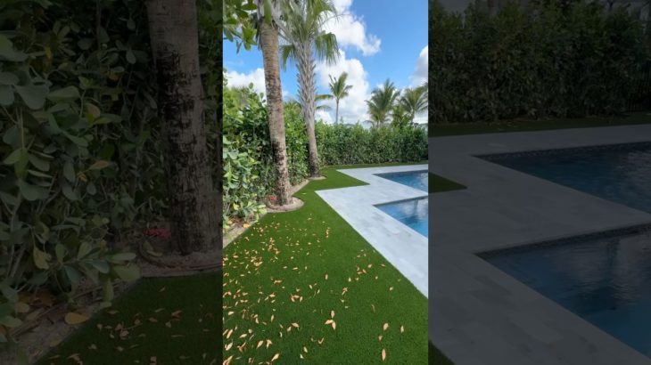 PET-FRIENDLY TURF & CLUSIA BUSHES INSTALLED AT NEW HOME IN PALM BEACH GARDENS