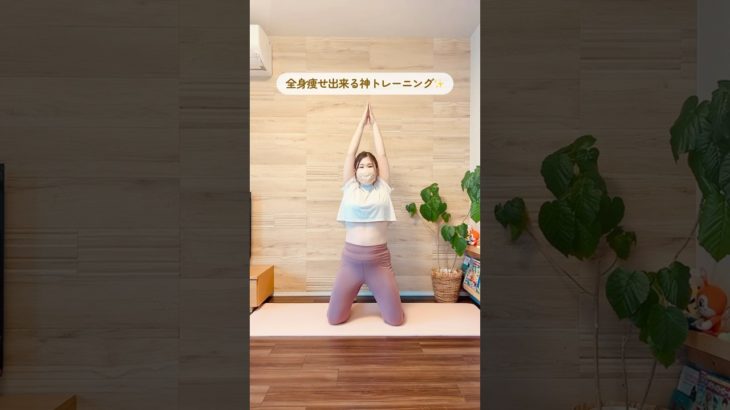 【全身痩せできる神トレーニング】ぜひやってみてね❣️#ダイエット #産後ダイエット #ダイエット記録