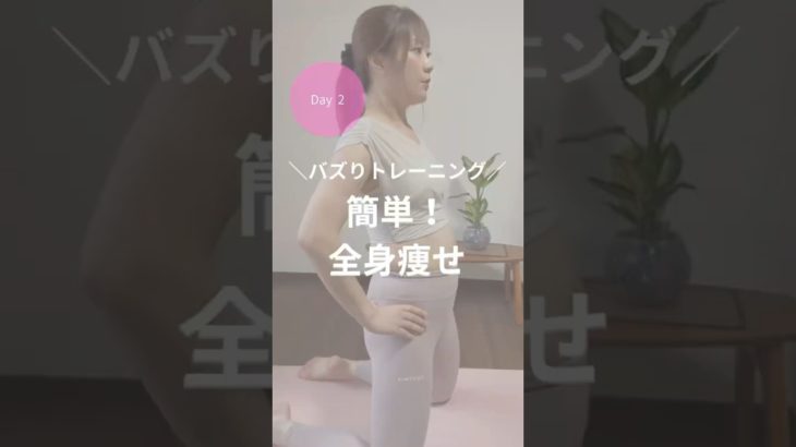 ダイエット2日目！簡単！全身痩せ