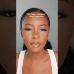 Dark feminine makeup on darker skin #grwm #makeup