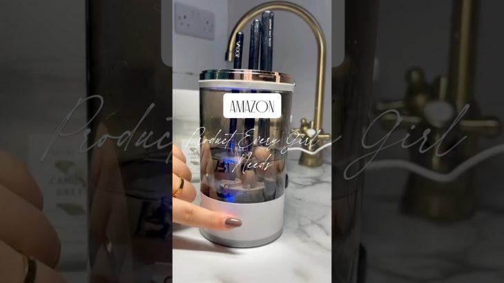 Electronic Makeup Brush Cleaner✨ Amazon Beauty Gadget #amazonfinds #makeuphacks #ytshorts #trending