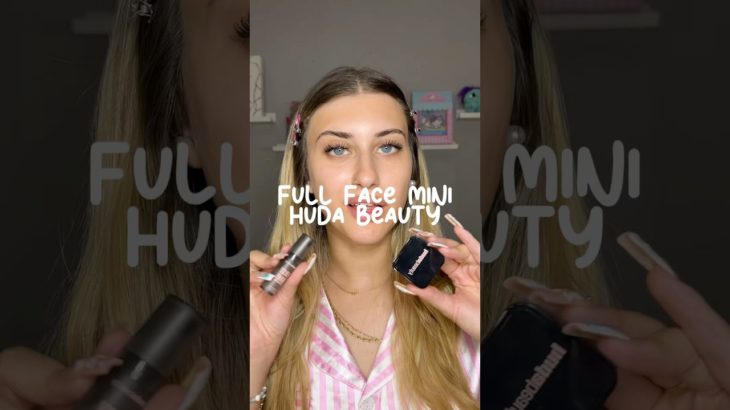 Full face con MINIS de Huda beauty🩷 | ig @_chuusi 📱 #makeup #maquillaje #hudabeauty