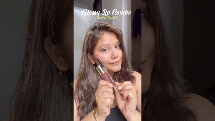 Glossy Lip Combo under Rs.300 🤯 #lipcombo #lipgloss #beauty #shorts