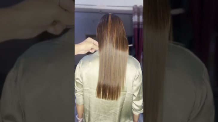 Hair botox result ❤️ #shorts #hairbotox #beauty