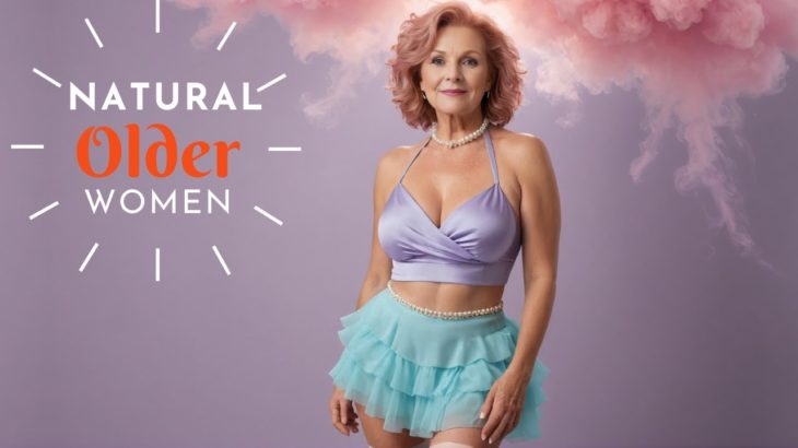 Natural Older Woman Over 60🔥Attractively Dressed and Beauty|| Colorful Outdoor Sundress Outfits