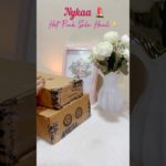 Nykaa hot pink sale haul unboxing #nykaa #youtubeshorts #makeup #makeupshorts #beauty #youtube