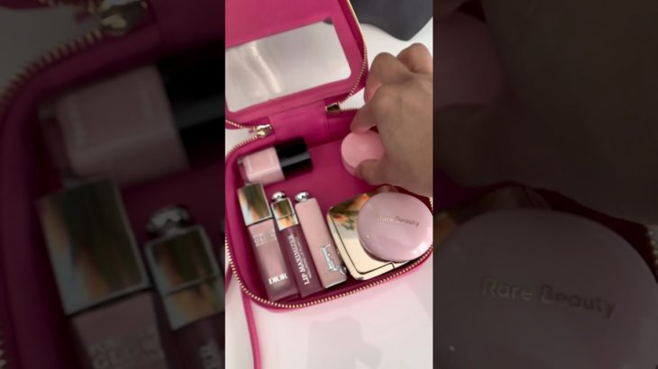 Pack pink makeup with me! #cosmeticbag #asmrmakeup #dihconcepts #smallbusiness #makeupbag #beauty