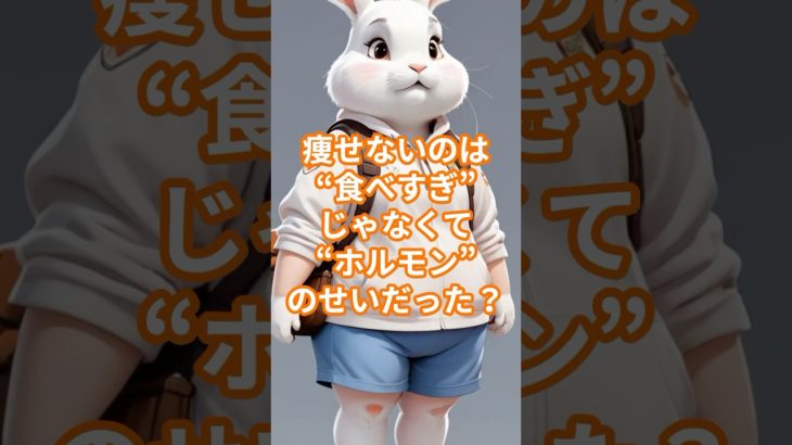 痩せないのは食べ過ぎじゃなくてホルモンのせい⁉︎#ダイエット #shorts