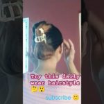 try this easy bun hairstyle ❤️ #youtubeshorts #hairstyle #ytshorts #shorts #beauty
