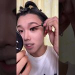 夜出かける日の爆速メイク🏃‪💨#GRWM #メンズメイク #メイク #一重