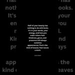 Real beauty is felt, not seen. ✨#quotes