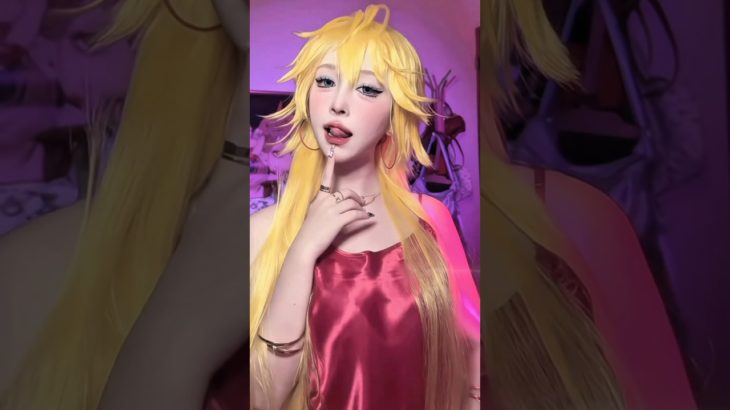 パンティ＆ストッキング パンティのコスプレメイク動画🩷 #cosplay #shorts