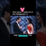 filipina beauty queen surprised everyone with her answer abroad