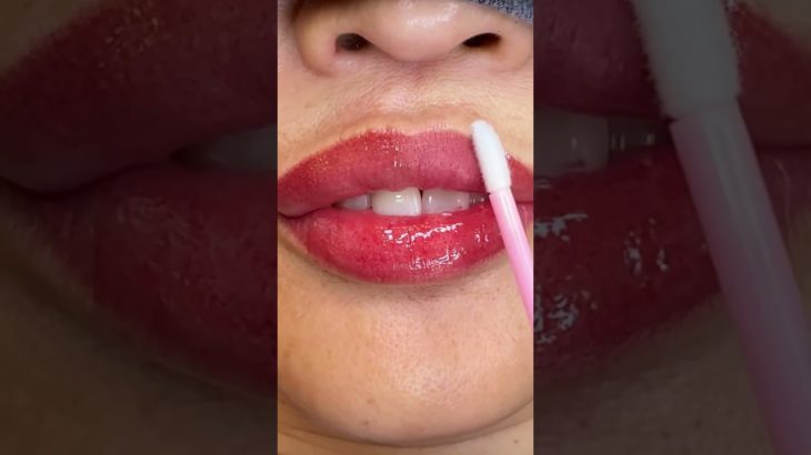 マダムは真っ赤がお好き❤️💋#リップアートメイク滋賀 #リップアートメイク京都 #リップアートメイク #lips #アートメイク唇 #shorts