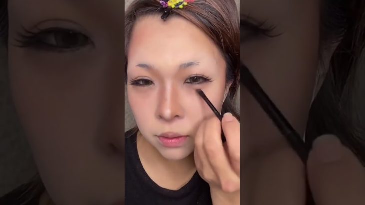 ギャルメイク！激変すぎてやばい！#makeup #shorts #アラフォー