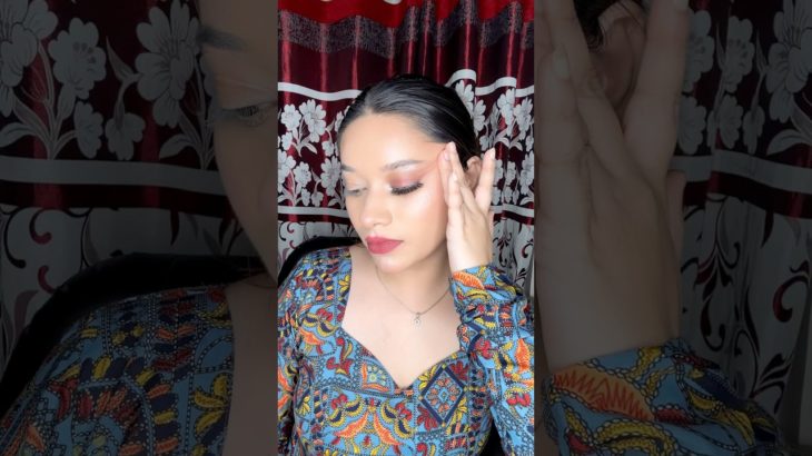 142 DAY’S MAKE-UP CHALLENGE | DAY-28 | 5 Min Easy Eye Make-up Tutorial‼️ #shorts