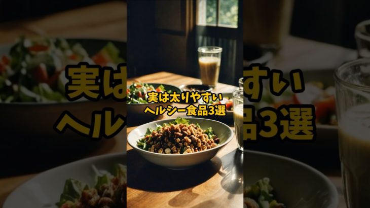 食べ過ぎ注意！実は太りやすいヘルシー食品3選 #ダイエット #やせる #健康