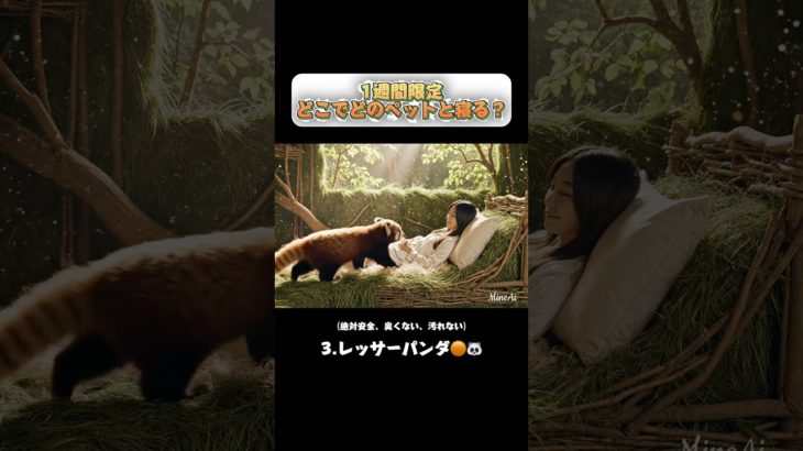 【ASMR】あなたはどこでどのペットと寝たいですか？ #ai #asmr #aiasmr #癒し