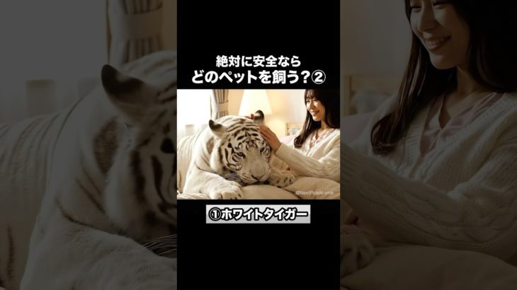 【ASMR×AI】絶対ありえないペット②🐅 |あなたはどのペットを飼いたい？ #shorts