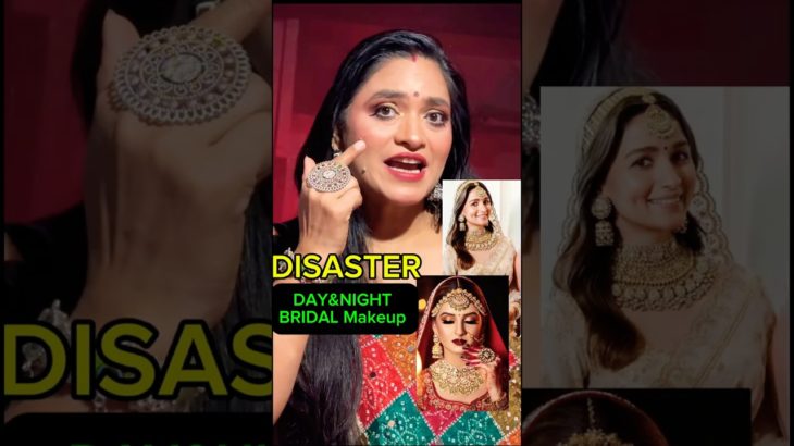 Day and night bridal make up mein antar#viralvideo #ytshorts #bridal #makeup #bride