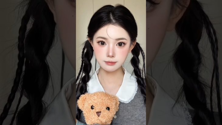 Korean Beauty tutorial🐻🎀#makeuptutorial#メイク#妆容#dailymakeup#beauty#메이크업 #makeupartist #kmakeup