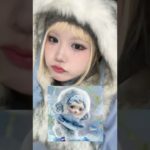 🌨️スカルパンダメイク🐻‍❄️流行りのPOPMARTの一員になれたかしら❔⭐️#スカルパンダ　#popmart