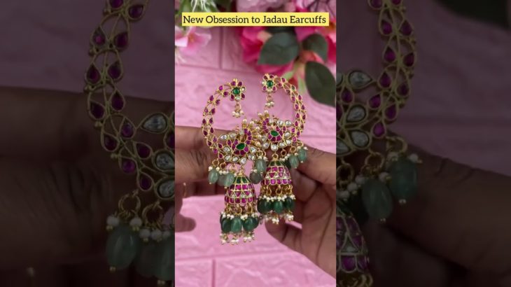 These statement Earcuff Jhumkas are inspired by the timeless beauty of Rekha ji #shorts