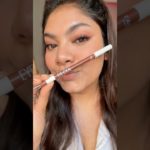 Trying FAE Beauty Intense Gel Brown Kajal 🤎 Smudgeproof?? #unsponsored #brownkajal #shorts