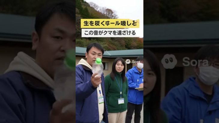 ペットボトルのパコパコ音…クマ嫌い？　文科省、教委に対策通知 #ニュース #ai