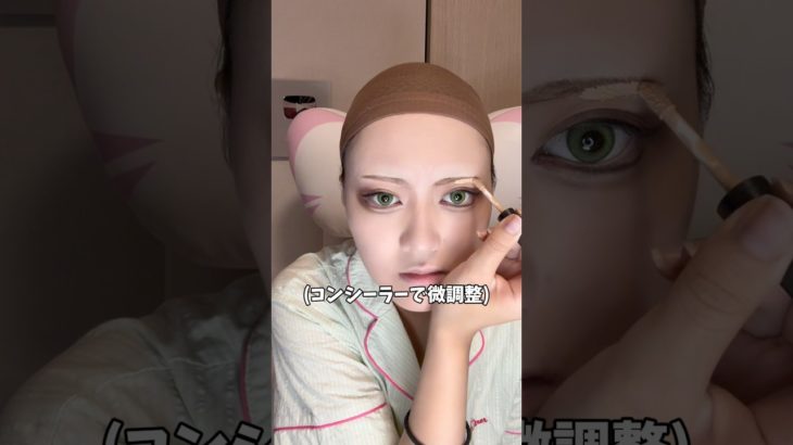 【原神コスプレ】鹿野院平蔵メイク❗しっかり濃いけど少年顔😭😭 #コスプレ #cosplay