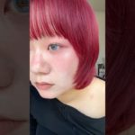 チークメイク(*☻-☻*) 赤髪に合うカラコンとチーク #makeup #メイク #grwm #赤髪 #チーク