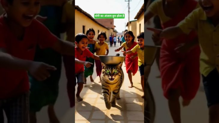 चोर बिल्ली#shorts#cat story#Boom,Scared me! #exlittlebeans #funny_cats #cat #funny_videos