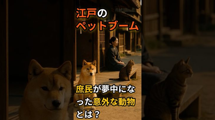 江戸のペットブーム──庶民が夢中になった意外な動物とは？ #雑学#日本史＃ペットブーム #歴史＃江戸
