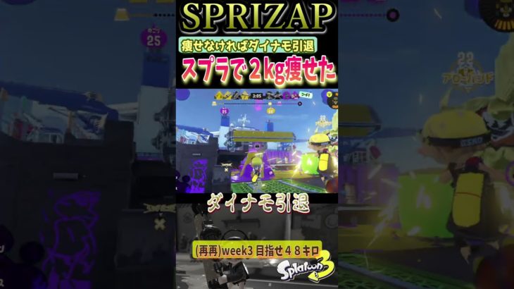 スプラでダイエット成功しましたweek3【スプラトゥーン３】