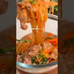 レンチン5分　甘辛ヘルシーチャプチェ#ダイエットレシピ　#簡単レシピ #ヘルシー麺#shorts