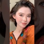 Glowy Peach Makeup Look | つや肌ピーチメイク