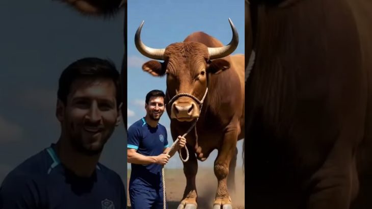 Messi, Neymar, Mbappé & Ronaldo With GIANT PET BULLS 🐂🔥