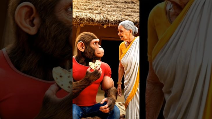 “Mom Asked for a Pet Lion… Monkey Beta Delivered 💀🔥” #ai #aishorts #monkey #lion