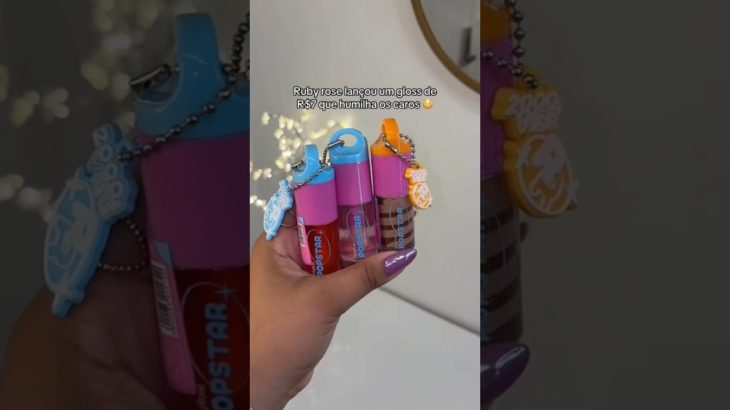 Novos Gloss de Chaveiro Ruby Rose #makeup #maquiagem #beleza #make #rubyrose #trend #viral #gloss #3