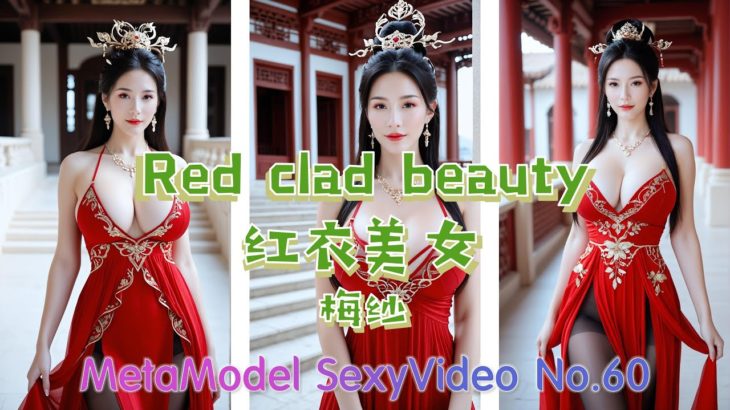 红衣美女 | ビューティ | 붉은 옷을 입은 미녀. | SexyVideoNo.60 梅纱 #cute #beautiful #beauty #anime #model #cute