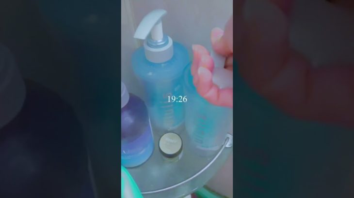 おやすみ#コスメ #雰囲気 #jc #水色系統 #スキンケア #生活音 #メイク #バズれ #ルーティン #shorts #vlog#bath#ぷくぷく