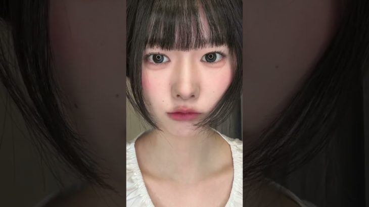 奥二重を活かしたデカ目ふわふわメイク🫧気になった子は本編覗いてみてね♡⃛ #奥二重 #メイク #makeup