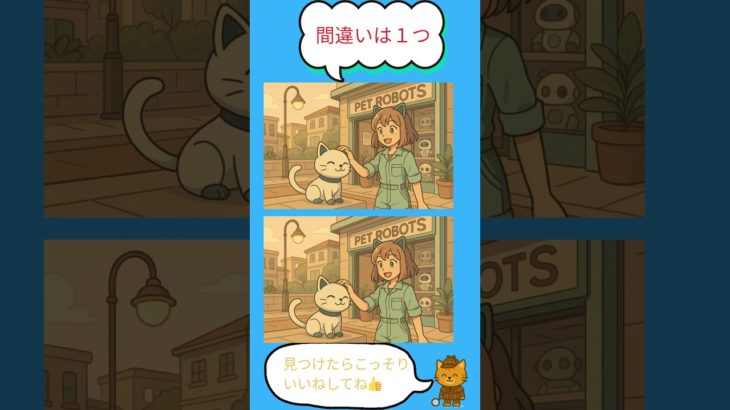 ペットショップの間違い探し｜１つ見つけられる？[毎日投稿][脳トレ]