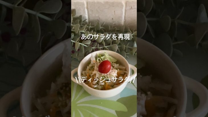 ディッシュサラダ#ダイエット #簡単レシピ #びっくりドンキー #スライサー #おうちカフェ
