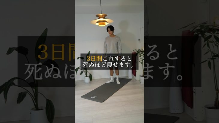 3日間これすると死ぬほど痩せます🔥#ダイエット #ストレッチ #痩せる方法