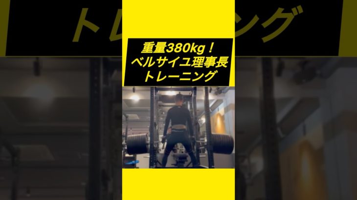【重量380kg！ベルサイユ理事長トレーニング】