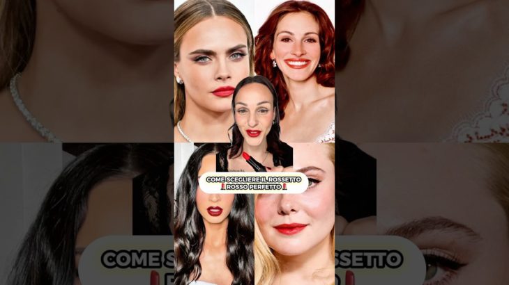 Come scegliere il rossetto rosso perfetto 💄✅ make-up hack✨
