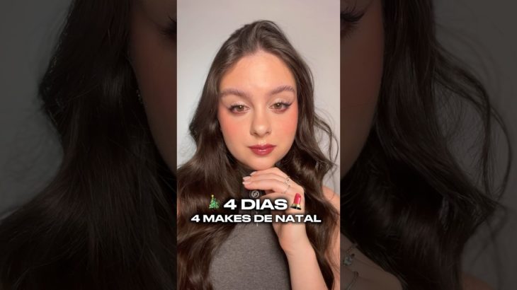 IDEIA 3 DE MAKE DE NATAL : MAKE vinho ❤️🎄 #make #makedenatal #tutorialdemaquiagem